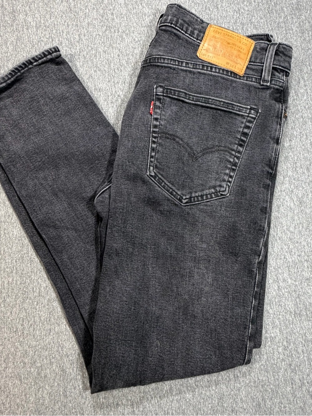 Levi's Jeans Lot 511 Premium Men's 34x32  Black Denim Slim Jeans Stretch